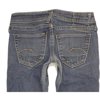 G-Star Core Women Blue Straight Slim Stretch Jeans W26 L28
