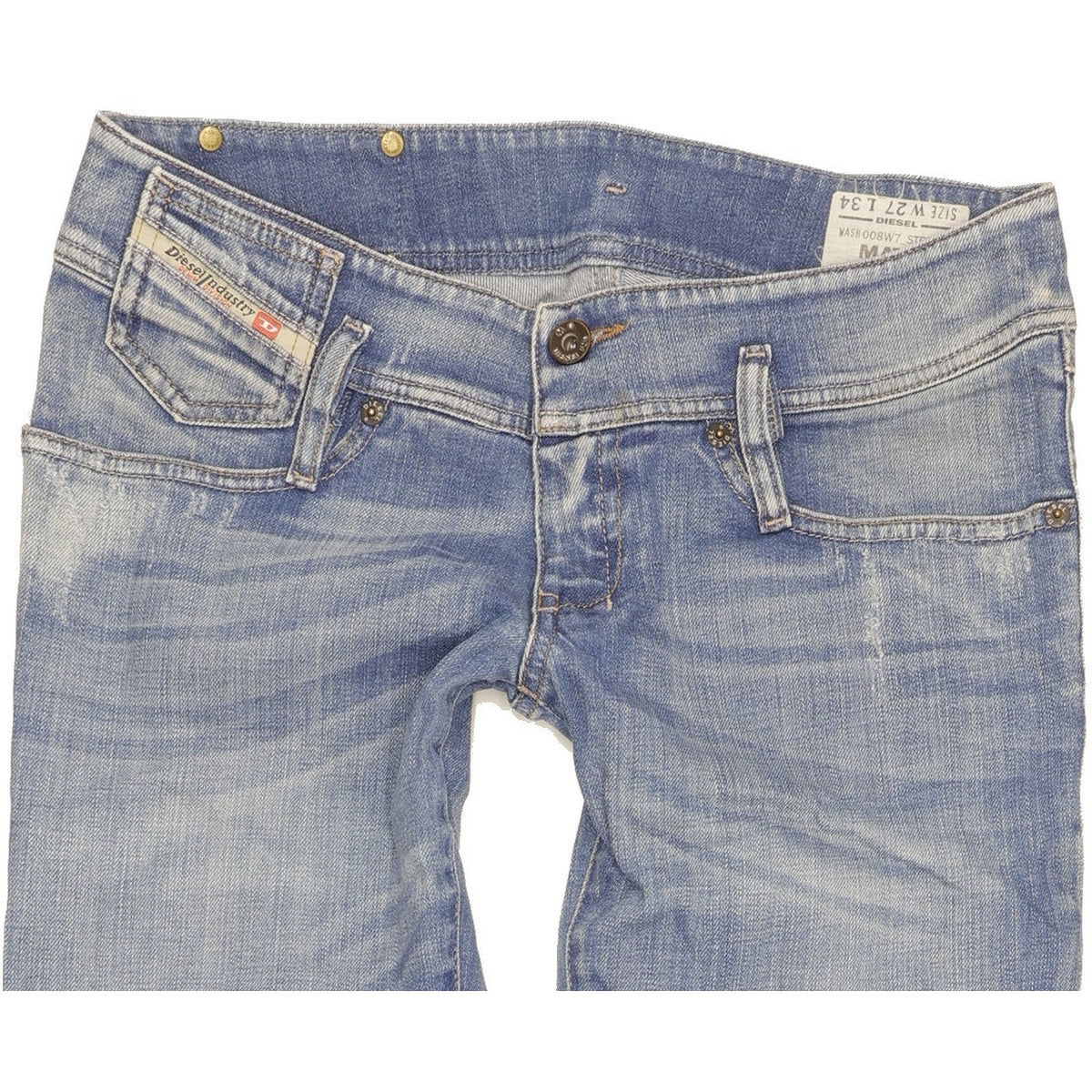 Diesel Matic Men Blue Tapered Slim Stretch Jeans W27 L29