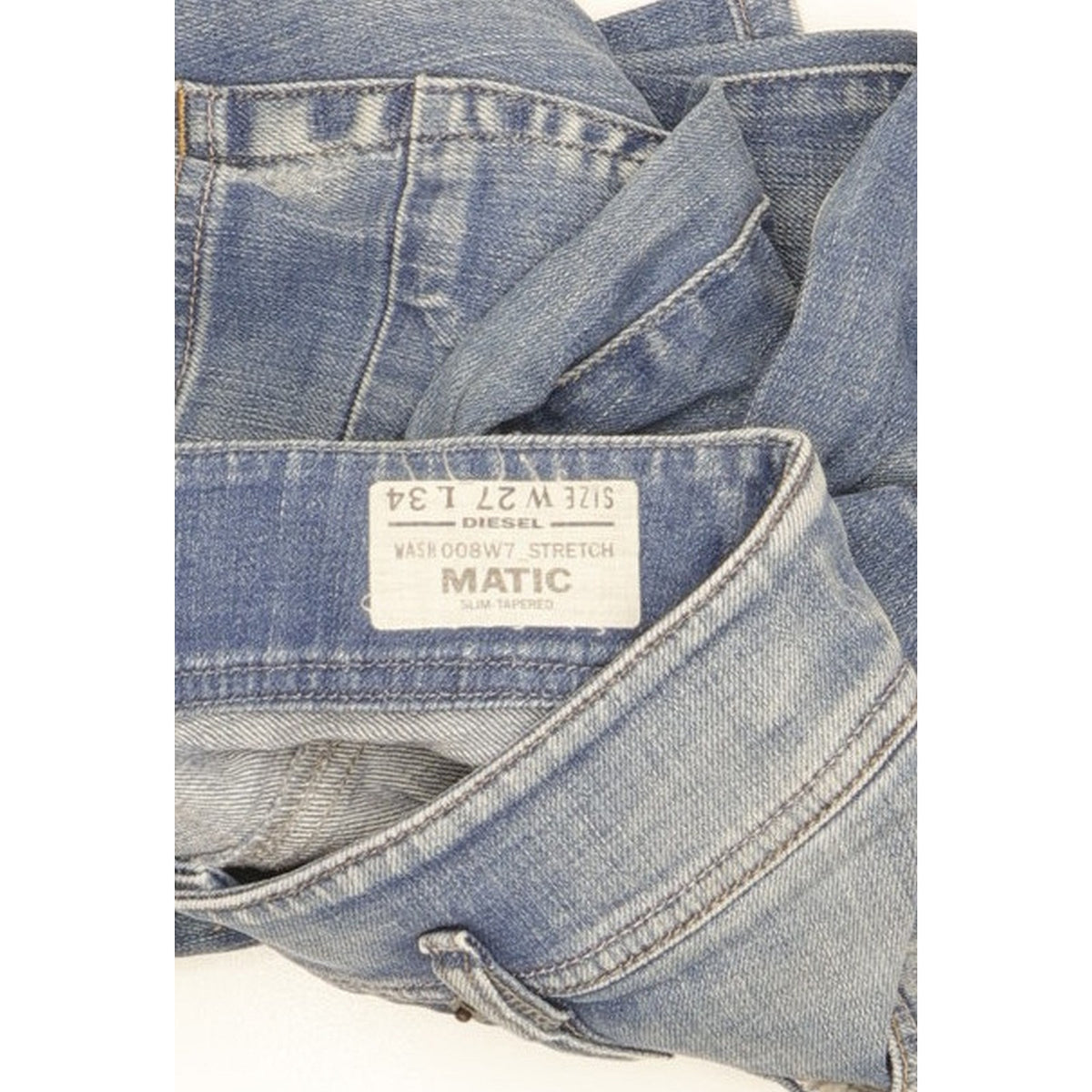 Diesel Matic Men Blue Tapered Slim Stretch Jeans W27 L29
