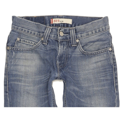 Levi's 511 Men Blue Straight Slim Jeans W28 L28