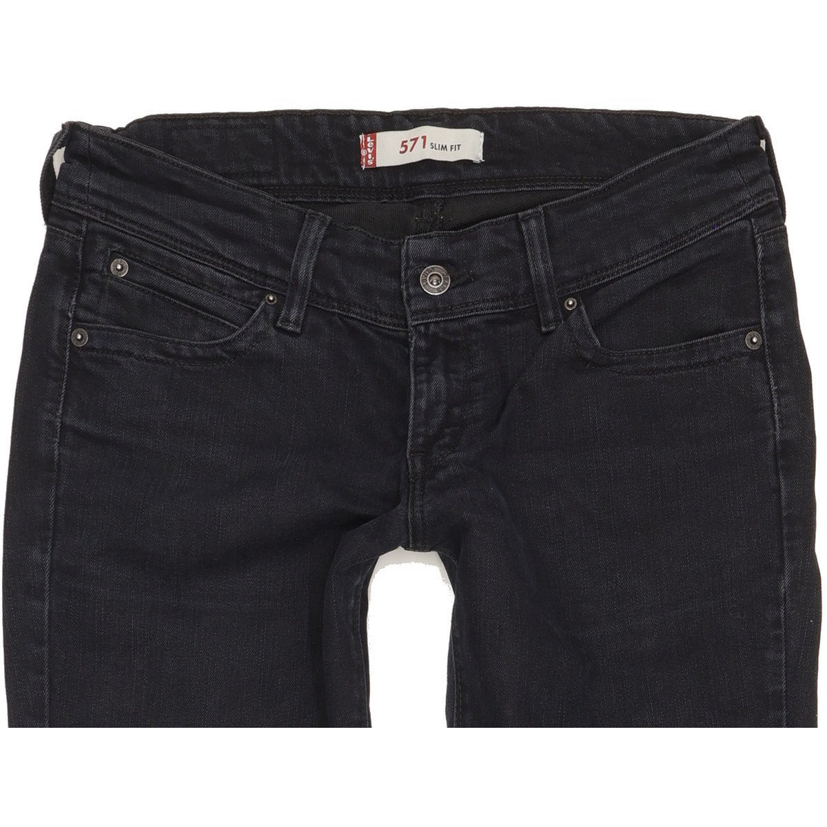 Levi's 751 Women Black Straight Slim Jeans W30 L31