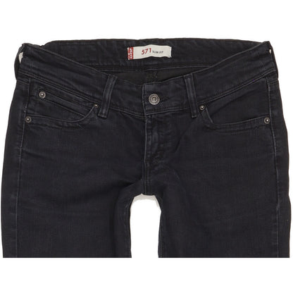 Levi's 751 Women Black Straight Slim Jeans W30 L31