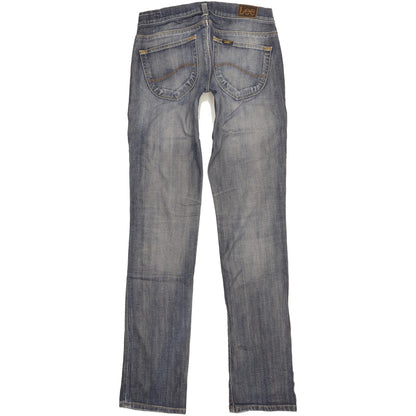 Lee Lynn Women Blue Straight Slim Stretch Jeans W27 L33