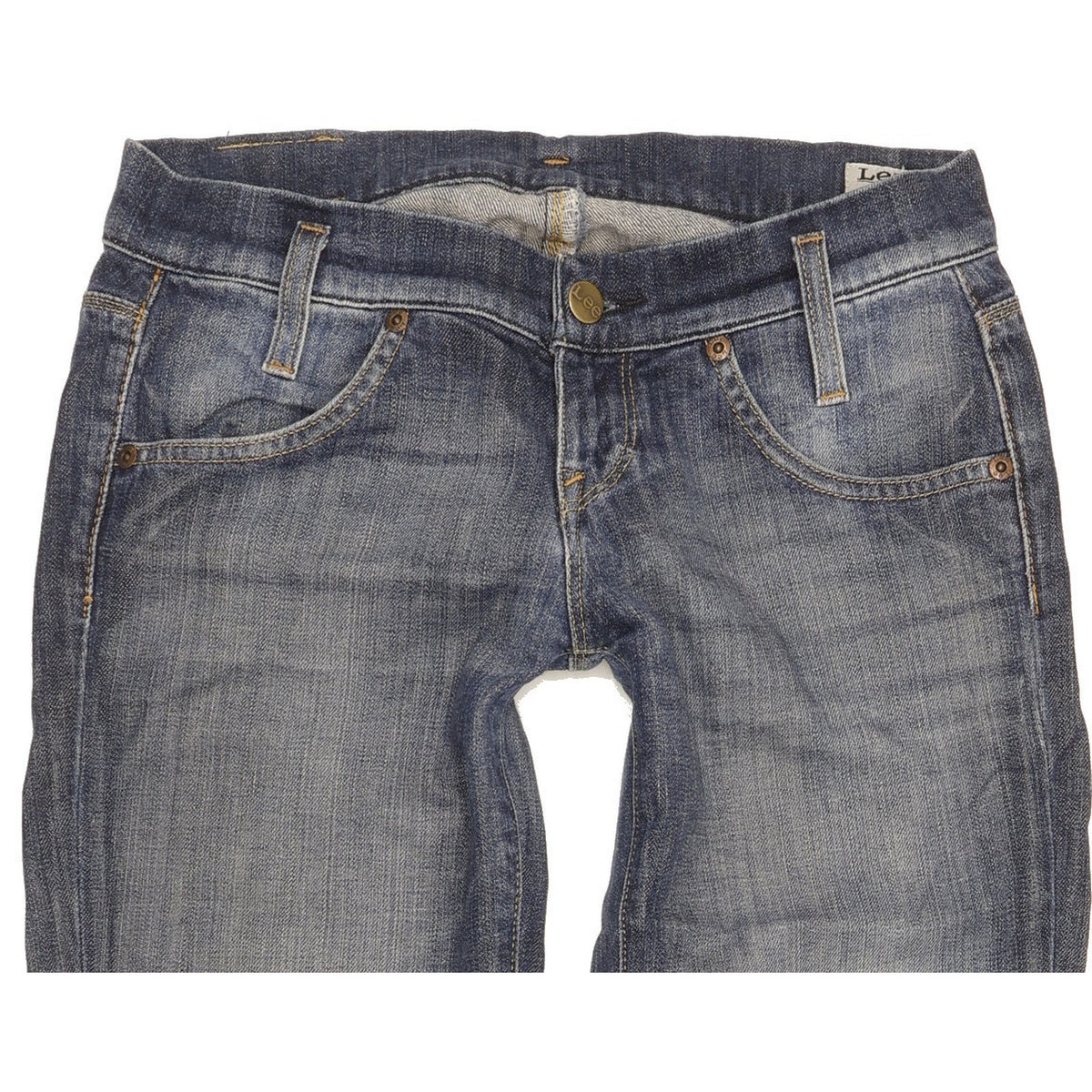 Lee Lynn Women Blue Straight Slim Stretch Jeans W27 L33