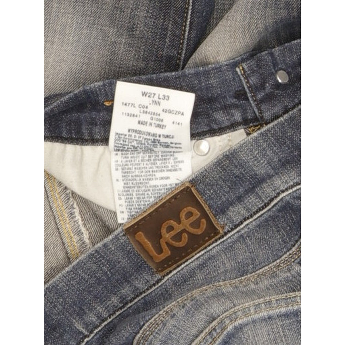 Lee Lynn Women Blue Straight Slim Stretch Jeans W27 L33
