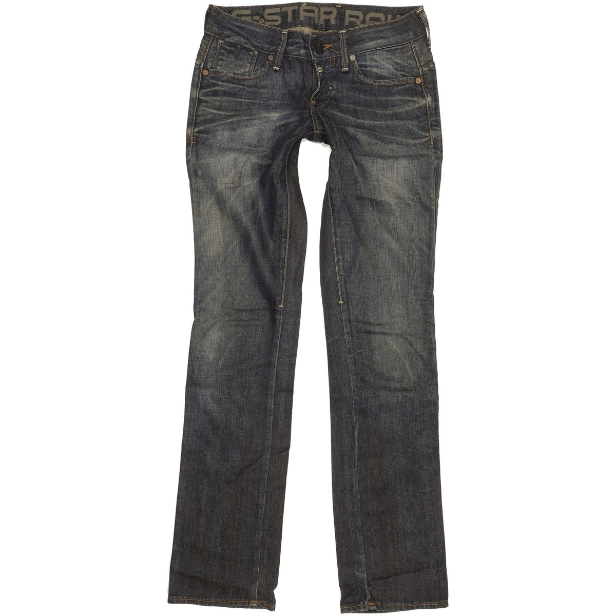 G-Star Women Blue Straight Slim Jeans W28 L33