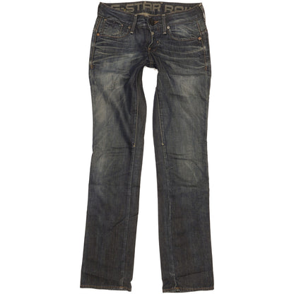 G-Star Women Blue Straight Slim Jeans W28 L33