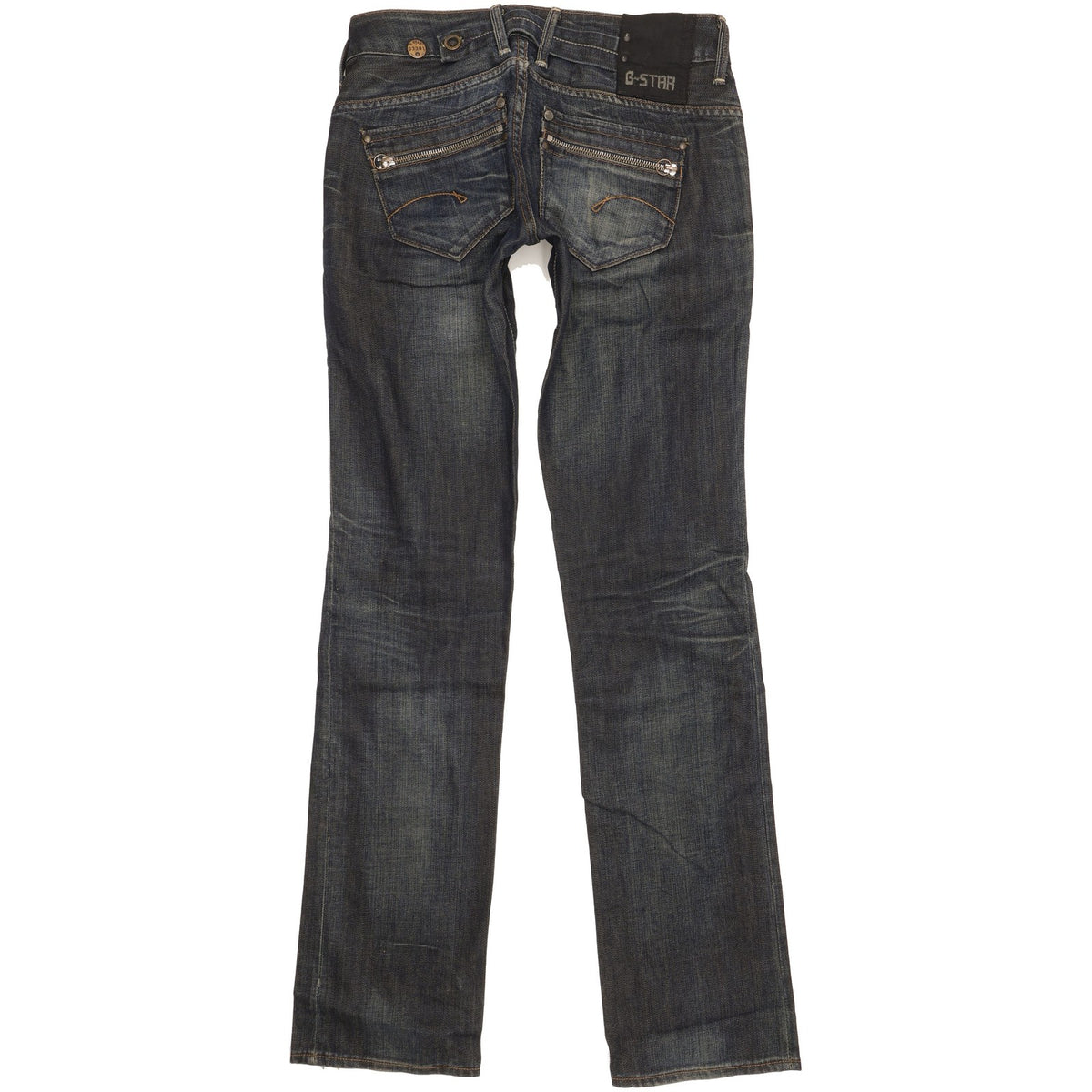G-Star Women Blue Straight Slim Jeans W28 L33