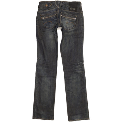 G-Star Women Blue Straight Slim Jeans W28 L33