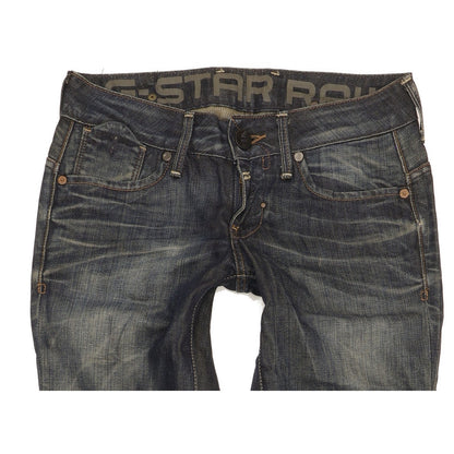G-Star Women Blue Straight Slim Jeans W28 L33