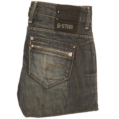 G-Star Women Blue Straight Slim Jeans W28 L33