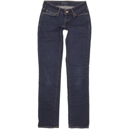 Levi's Demi Curve Blue Straight Slim Stretch Jeans High Waisted W25 L32