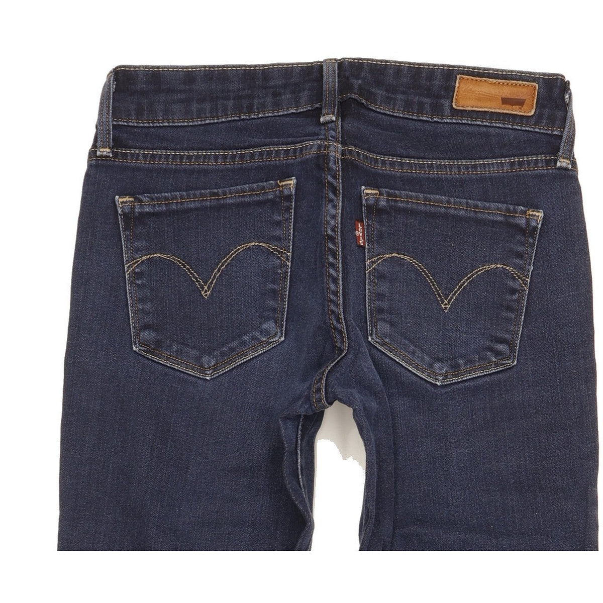 Levi's Demi Curve Blue Straight Slim Stretch Jeans High Waisted W25 L32