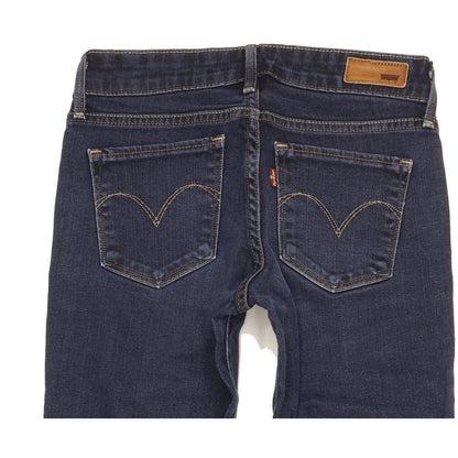 Levi's Demi Curve Blue Straight Slim Stretch Jeans High Waisted W25 L32