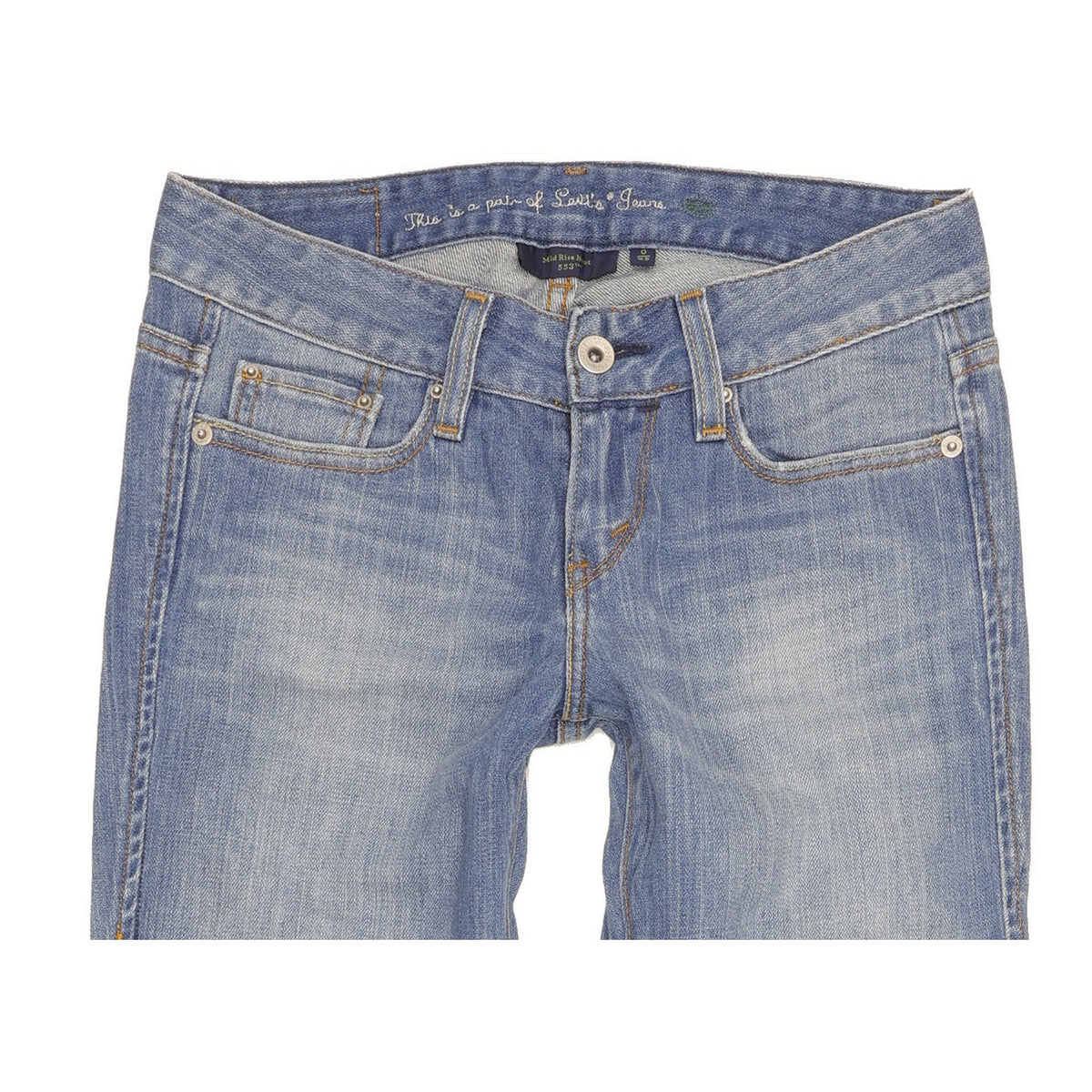Levi's 553 Women Blue Bootcut Slim Stretch Jeans W25 L33