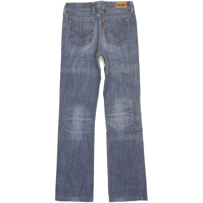 Levi's 627 Women Blue Straight Regular Stretch Jeans W29 L31