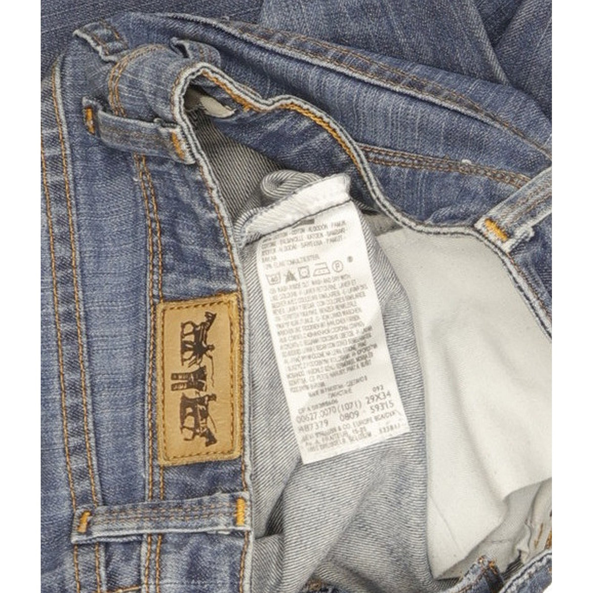 Levi's 627 Women Blue Straight Regular Stretch Jeans W29 L31