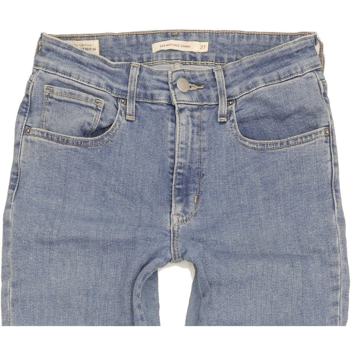 Levi's 721 Women Blue Skinny Slim Stretch Jeans W27 L34
