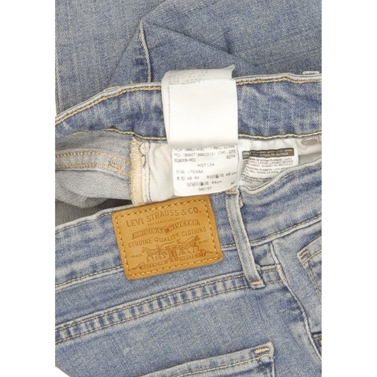 Levi's 721 Women Blue Skinny Slim Stretch Jeans W27 L34