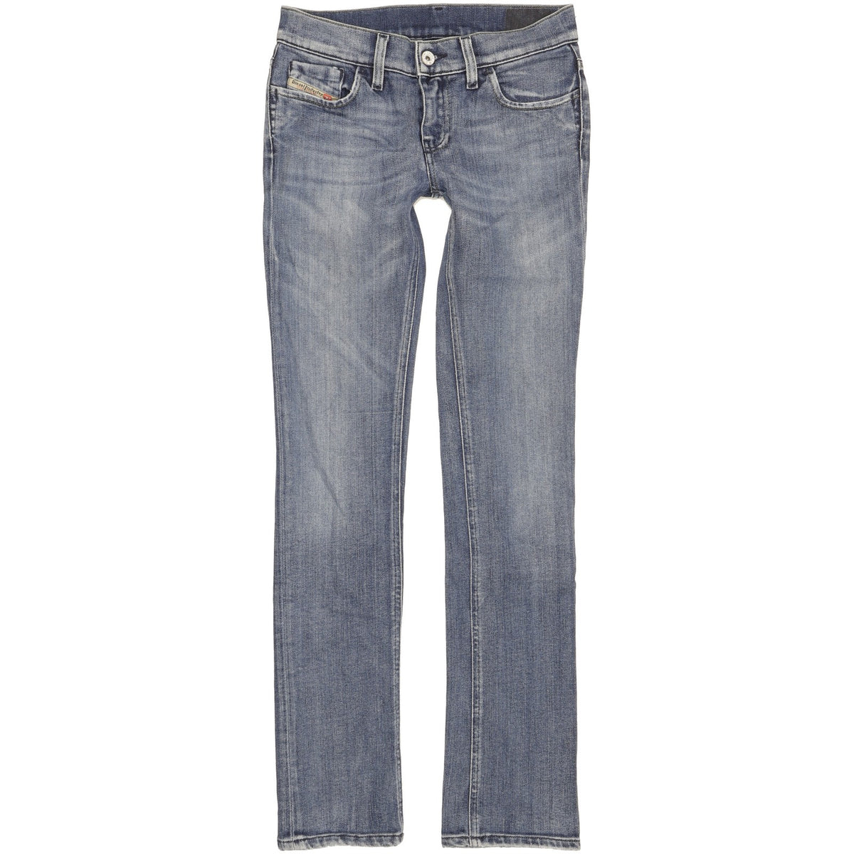 Diesel Liv Women Blue Straight Slim Stretch Jeans W26 L30