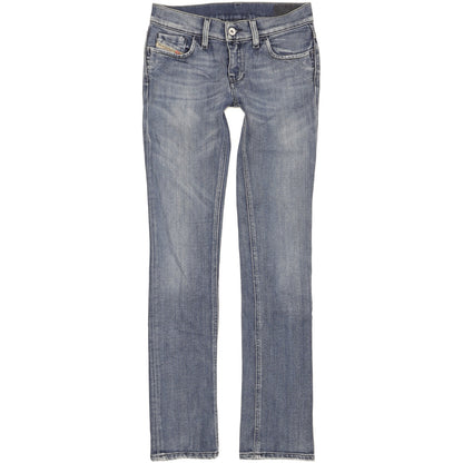 Diesel Liv Women Blue Straight Slim Stretch Jeans W26 L30