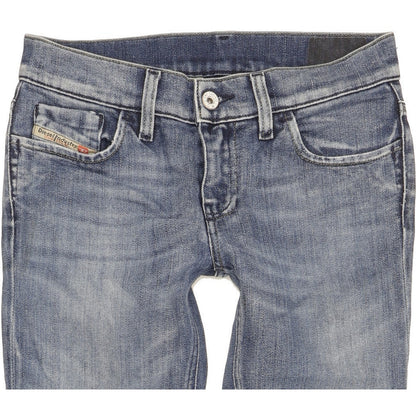 Diesel Liv Women Blue Straight Slim Stretch Jeans W26 L30