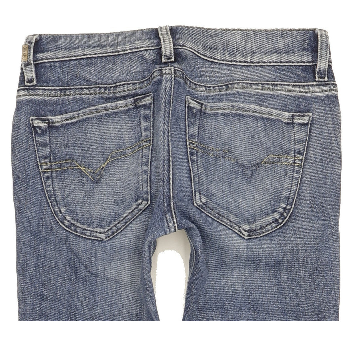 Diesel Liv Women Blue Straight Slim Stretch Jeans W26 L30