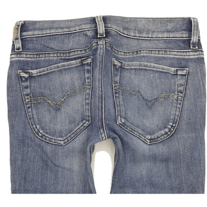 Diesel Liv Women Blue Straight Slim Stretch Jeans W26 L30