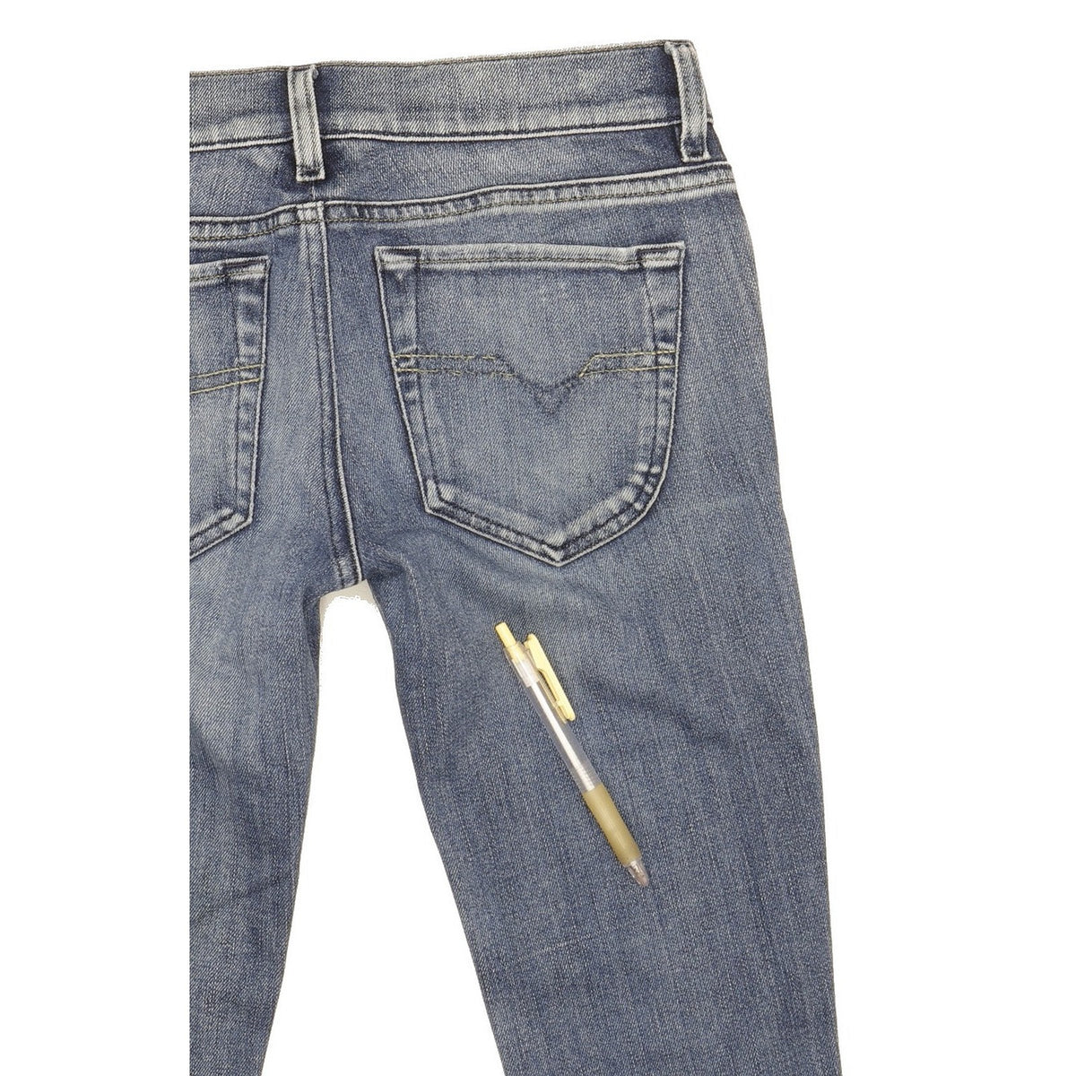Diesel Liv Women Blue Straight Slim Stretch Jeans W26 L30