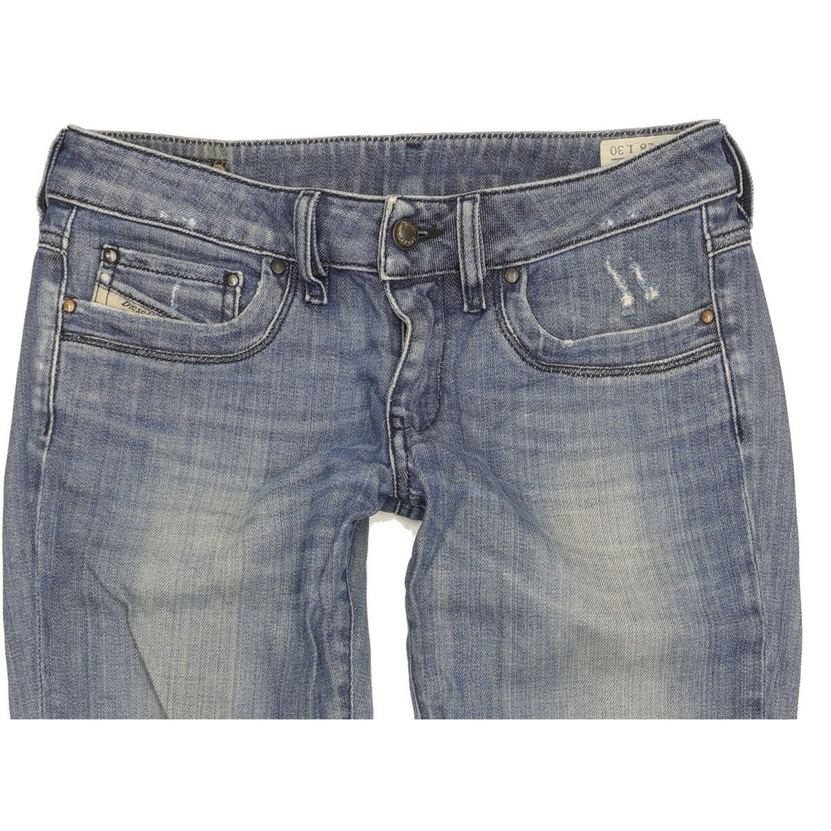 Diesel Ronhary Men Blue Straight Slim Stretch Jeans W28 L30