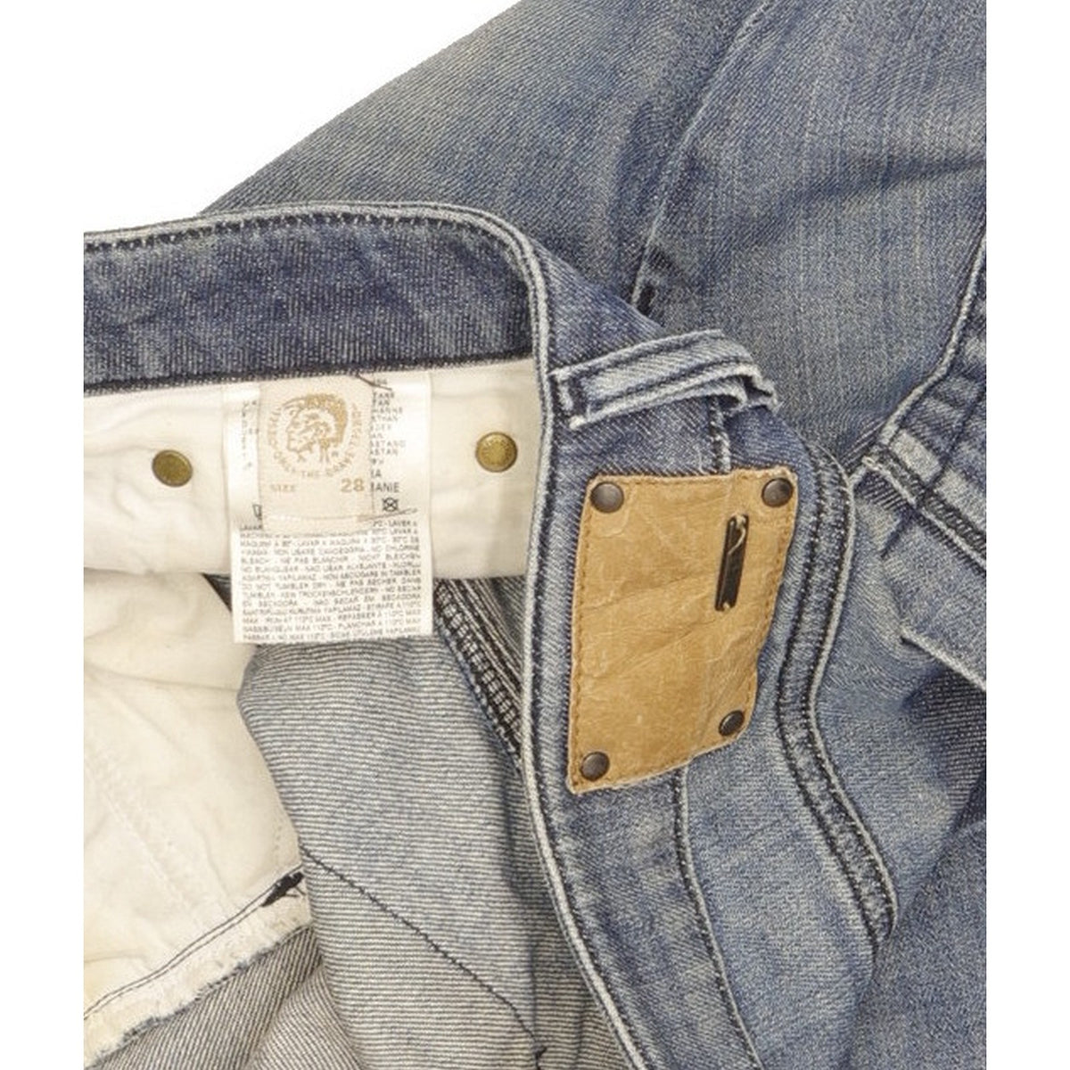 Diesel Ronhary Men Blue Straight Slim Stretch Jeans W28 L30