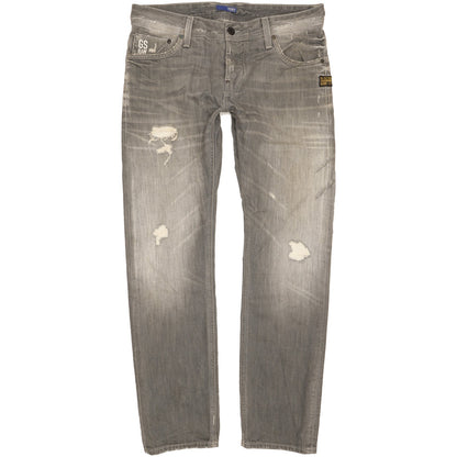 G-Star Attacc Men Grey Straight Slim Jeans W32 L32