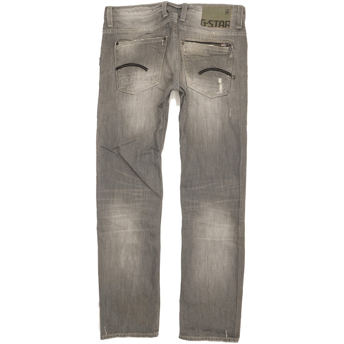G-Star Attacc Men Grey Straight Slim Jeans W32 L32
