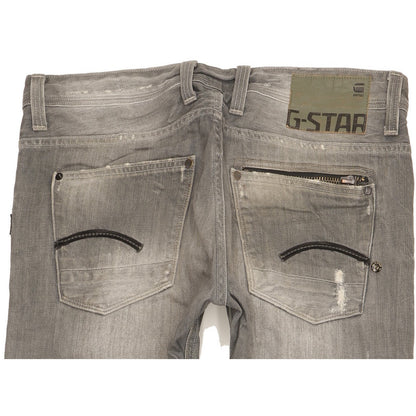 G-Star Attacc Men Grey Straight Slim Jeans W32 L32