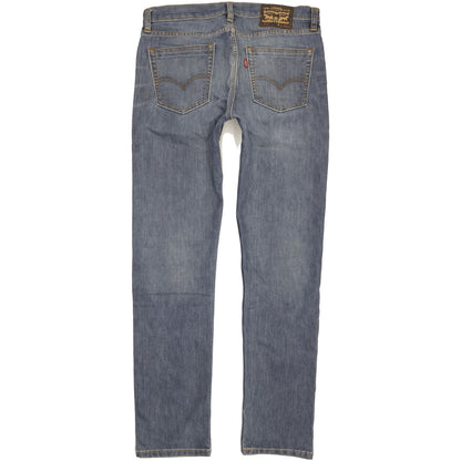 Levi's 513 Men Blue Straight Slim Stretch Jeans W33 L34