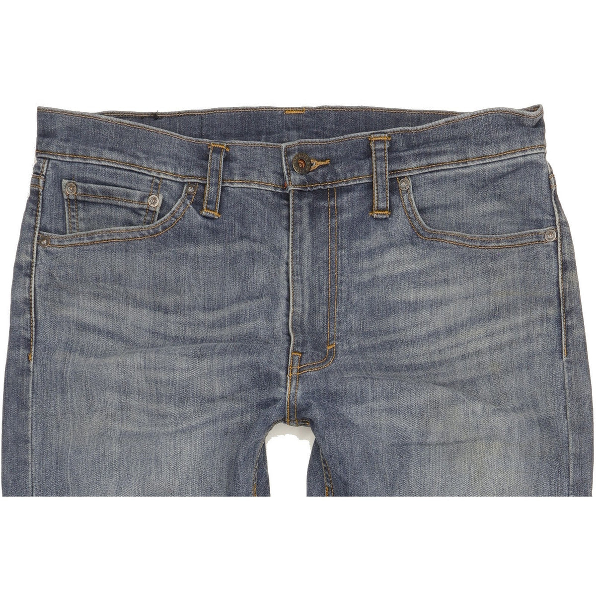 Levi's 513 Men Blue Straight Slim Stretch Jeans W33 L34
