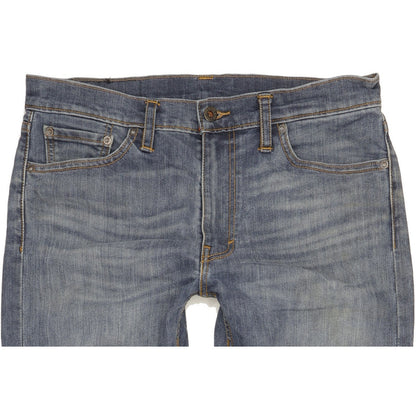 Levi's 513 Men Blue Straight Slim Stretch Jeans W33 L34