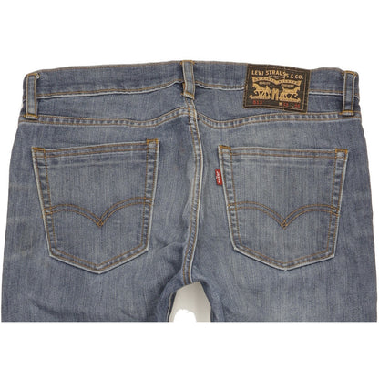Levi's 513 Men Blue Straight Slim Stretch Jeans W33 L34