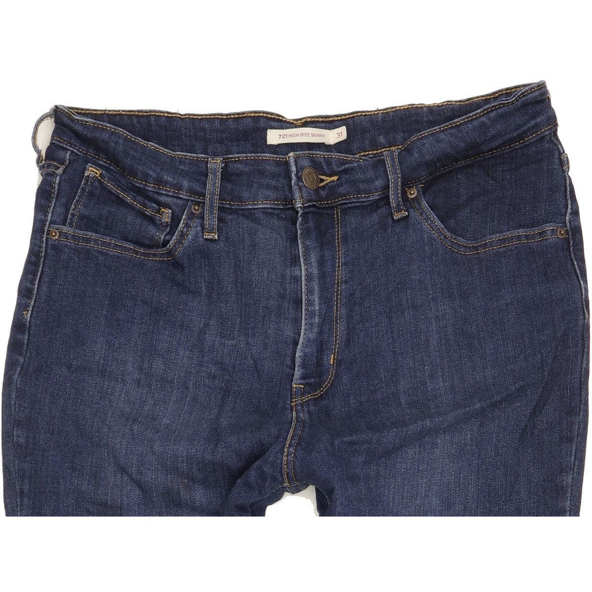 Levi's 721 Blue Skinny Slim Stretch Jeans High Waisted W31 L31