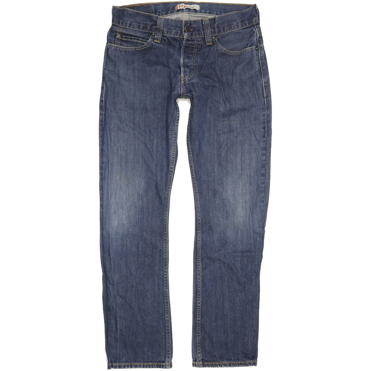 Levi's 512 Men Blue Straight Regular Jeans W34 L32
