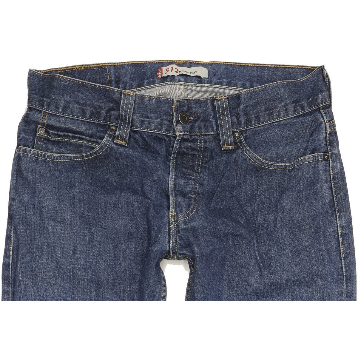 Levi's 512 Men Blue Straight Regular Jeans W34 L32