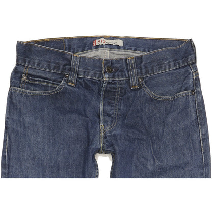 Levi's 512 Men Blue Straight Regular Jeans W34 L32