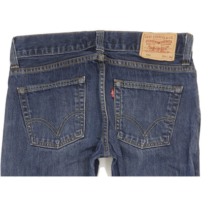 Levi's 512 Men Blue Straight Regular Jeans W34 L32