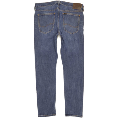 Lee Luke Men Blue Skinny Slim Stretch Jeans W33 L30