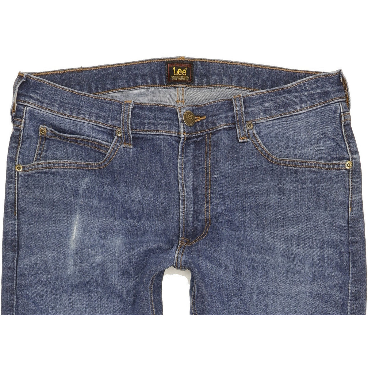Lee Luke Men Blue Skinny Slim Stretch Jeans W33 L30