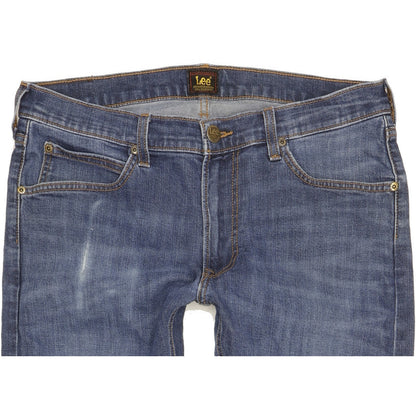 Lee Luke Men Blue Skinny Slim Stretch Jeans W33 L30