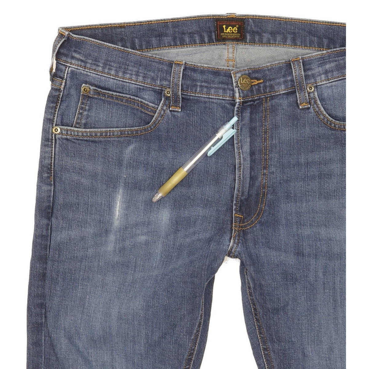 Lee Luke Men Blue Skinny Slim Stretch Jeans W33 L30