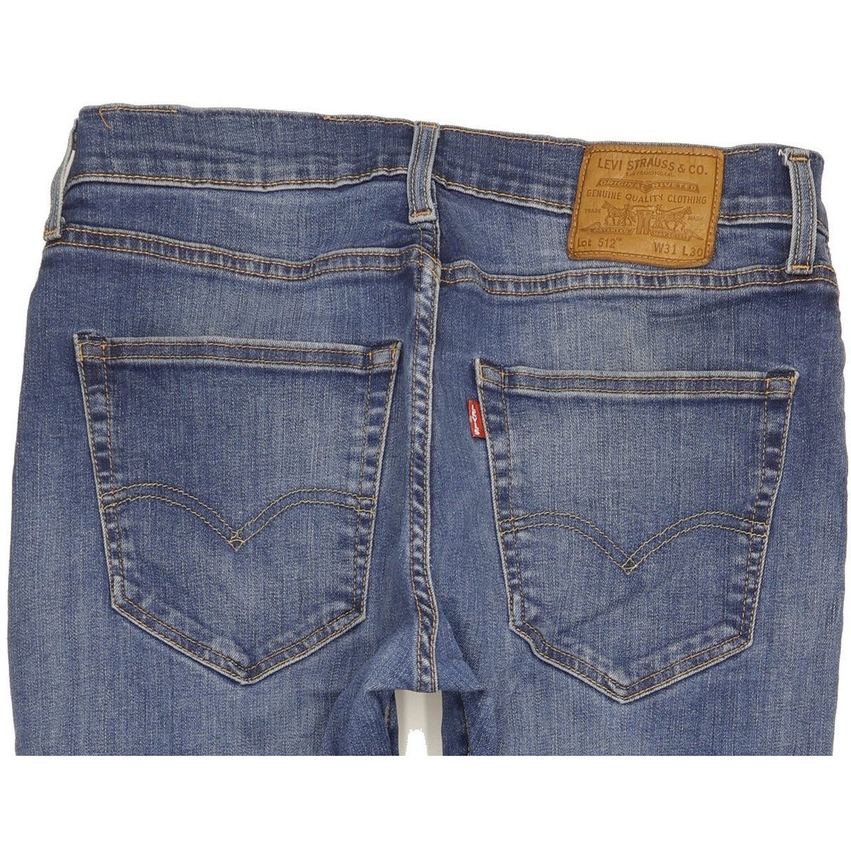 Levi's 512 Men Blue Tapered Slim Stretch Jeans W31 L29