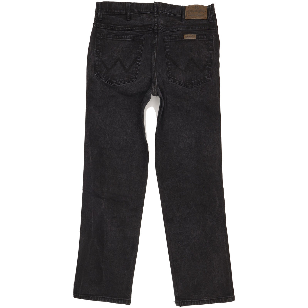 Wrangler Durable Quality Men Black Straight Regular Stretch Jeans W33 L29