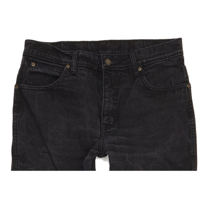 Wrangler Durable Quality Men Black Straight Regular Stretch Jeans W33 L29